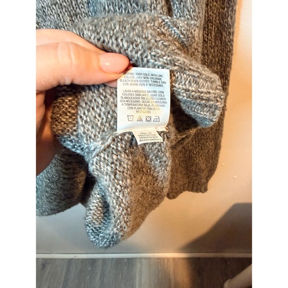 David Taylor Collection Mens XL Gray Speckled Knit V Neck Pullover Sweater - Picture 3 of 7